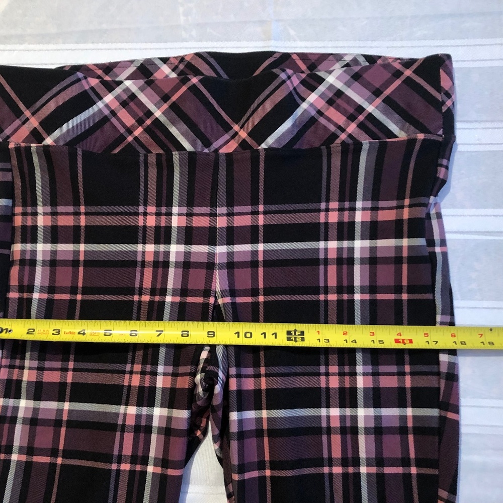 Torrid Pixie Ponte Pants Pink Plaid - image 4